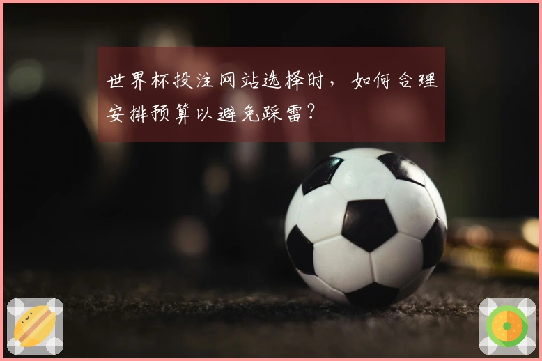 世界杯投注网站选择时,如何合理安排预算以避免踩雷?